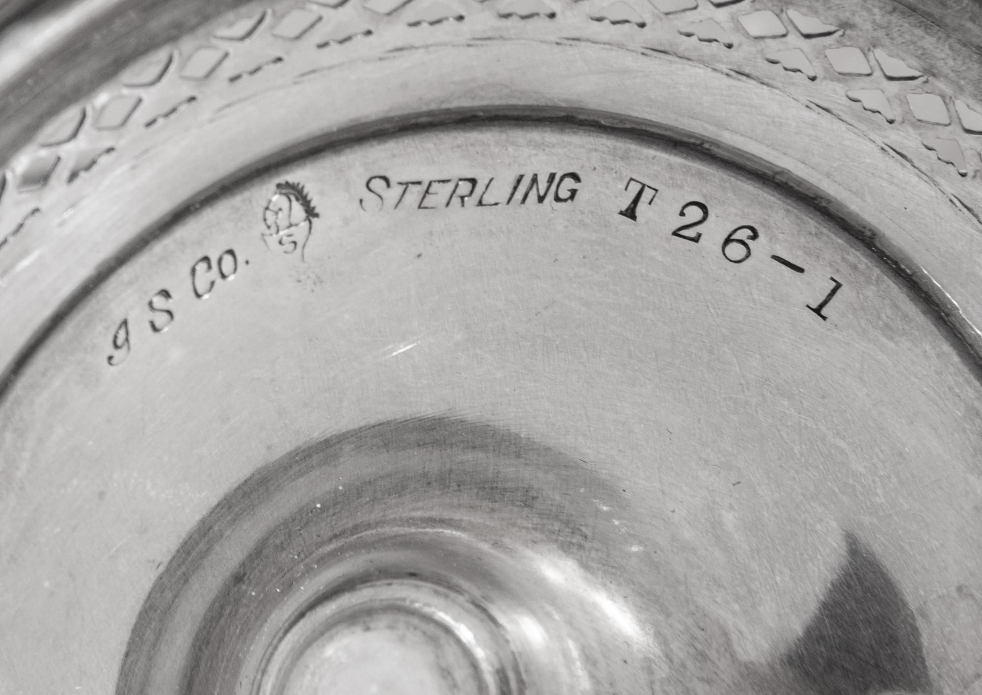 A Pair of American Silver Tazze