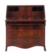 A Chippendale Style Mahogany Slant Front Desk