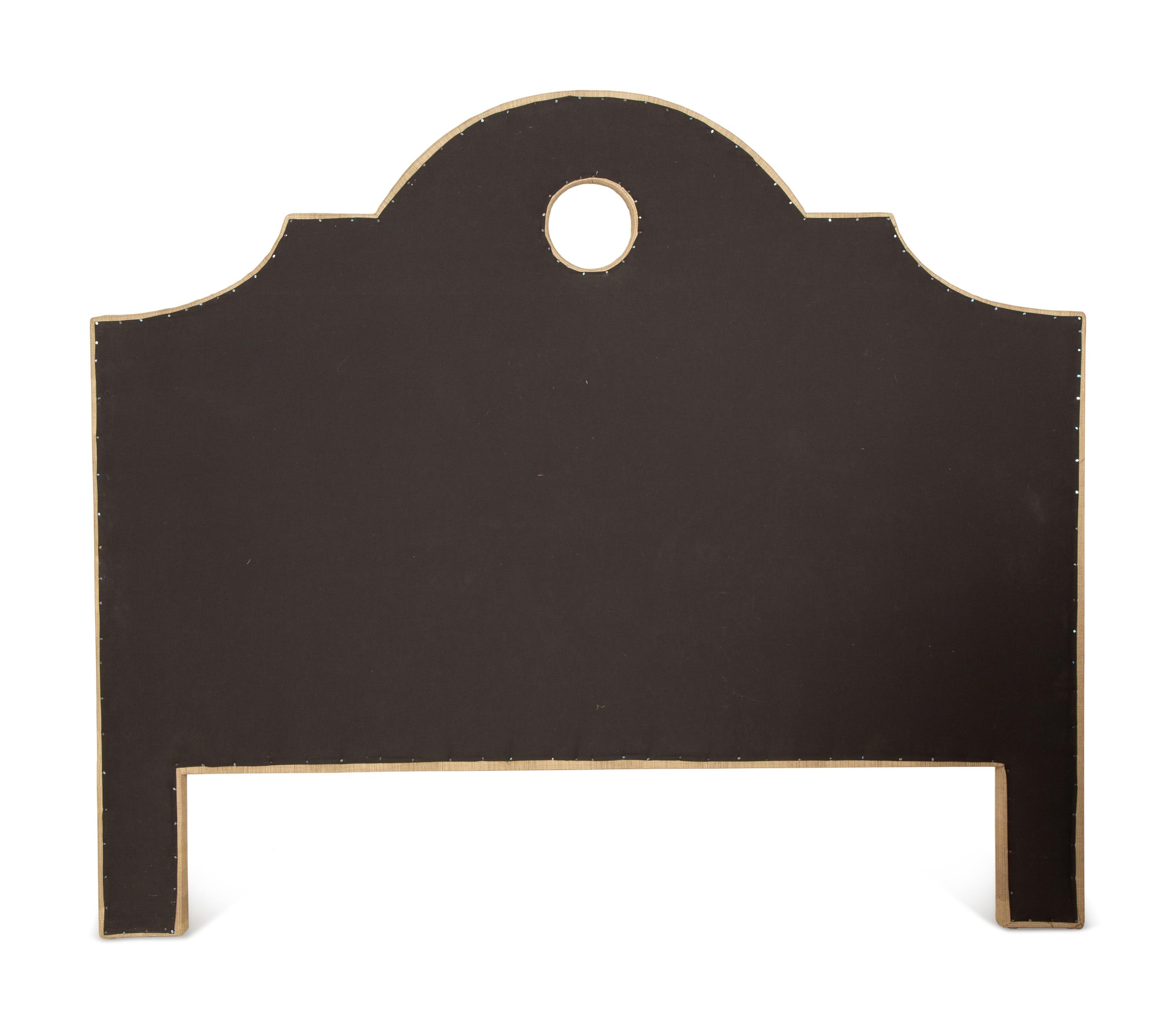 A Shaped Upholstered Headboard for a Queen Size Bed