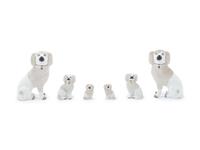 A Group of Six Staffordshire Figures