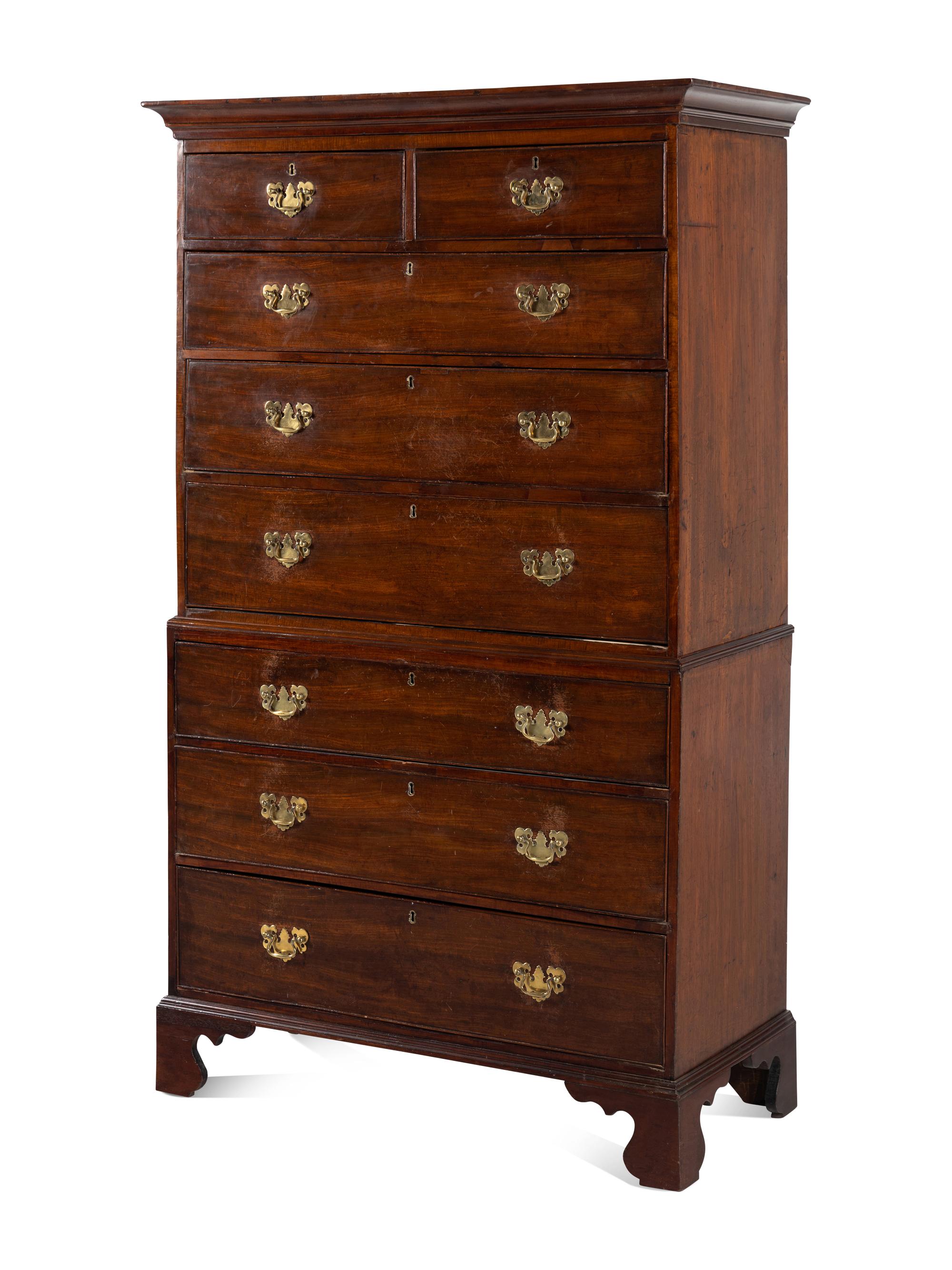 A George III Mahogany Chest-on-Chest