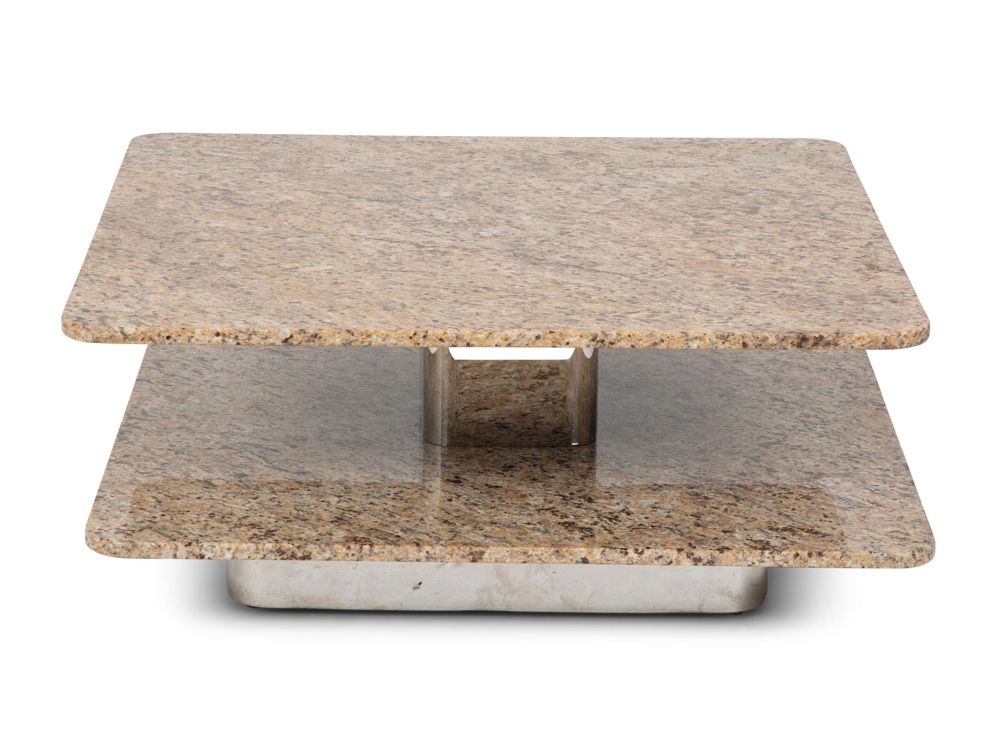 Pivoting Two-Tier Coffee Table