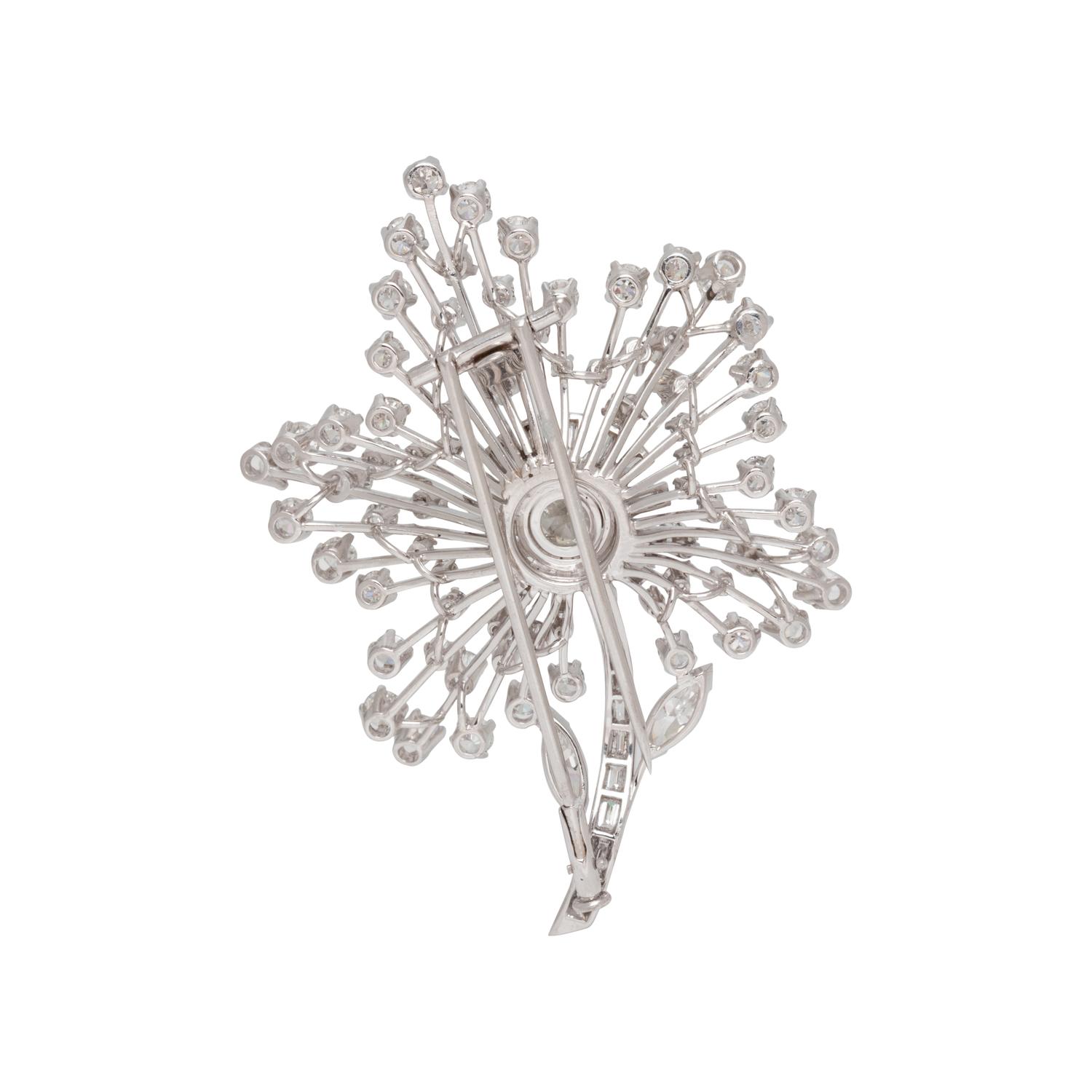 DIAMOND FLOWER BROOCH