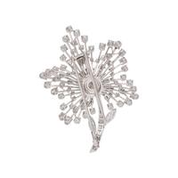 DIAMOND FLOWER BROOCH