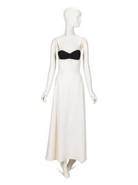 Gianni Versace, Black & White Bustier Gown, 1993
