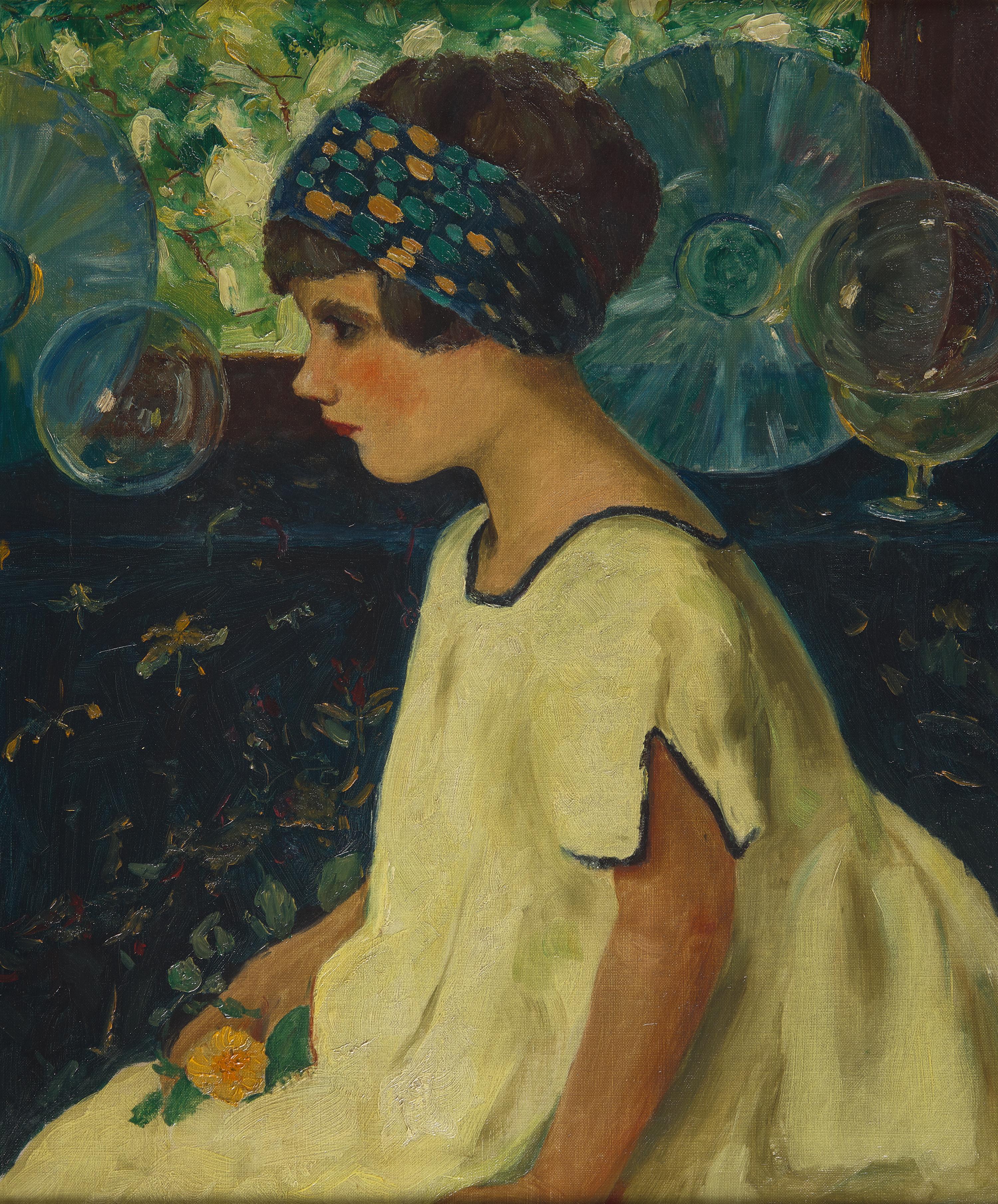 American School, 20th Century — Portrait of a Girl