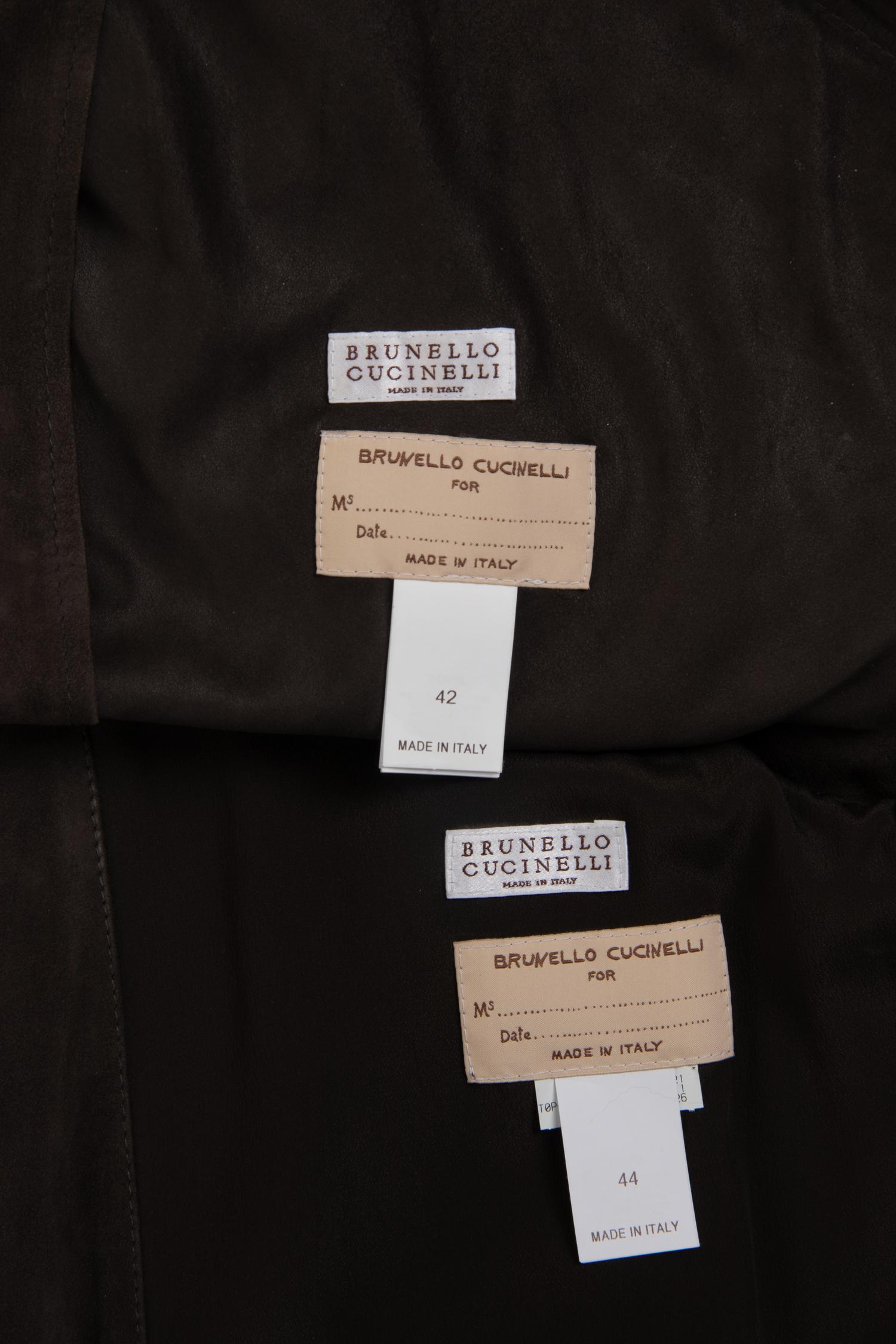 Three Brunello Cucinelli Suede Pieces