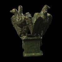 A Roman Bronze Lamp Stand with Four Eagles
