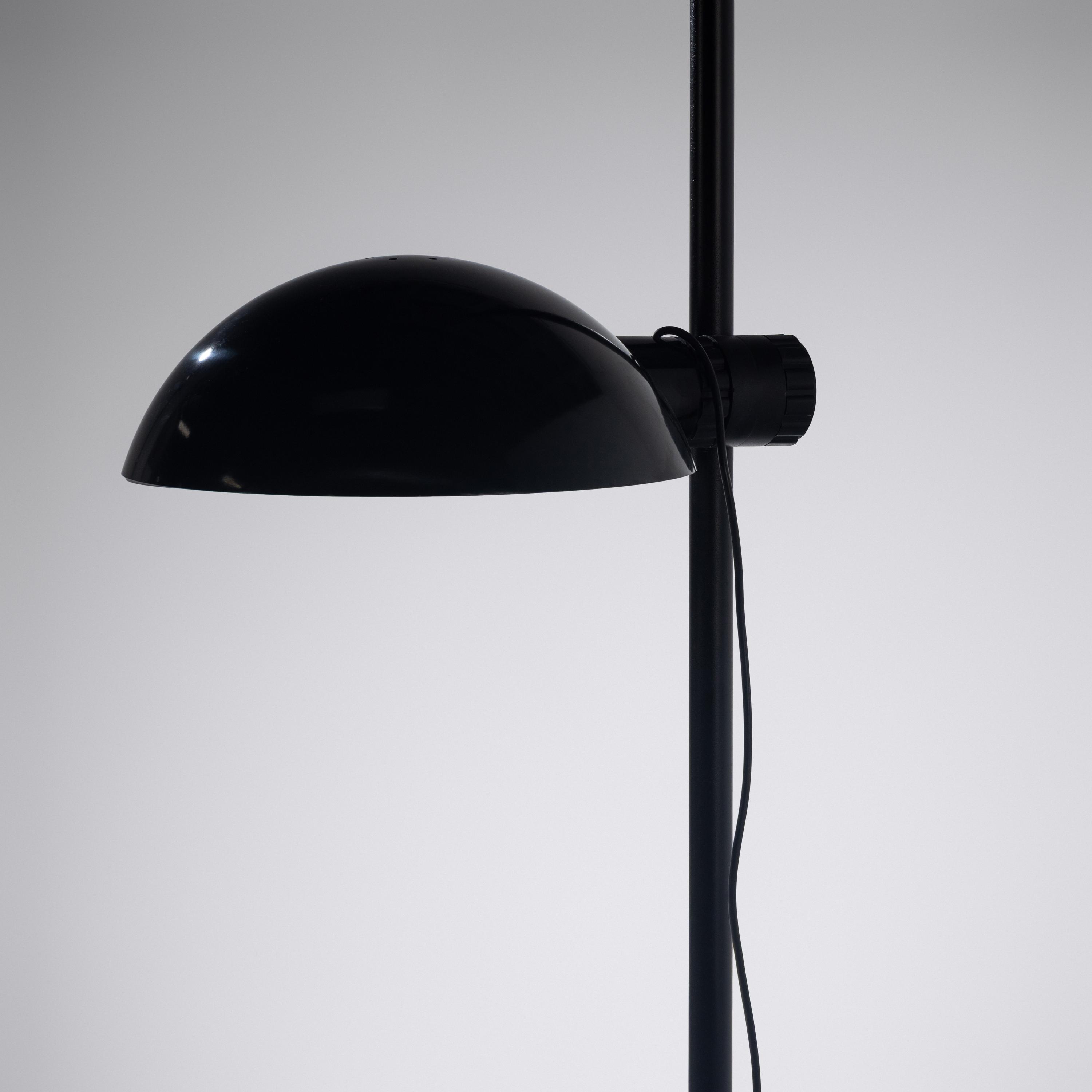 Elio Martinelli (Italian, 1921–2004) — Black floor lamp, c. 1970 for Martinelli Luce, Italy