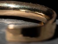 14K Gold and Sugilite Cuff Bracelet and Matching Ring