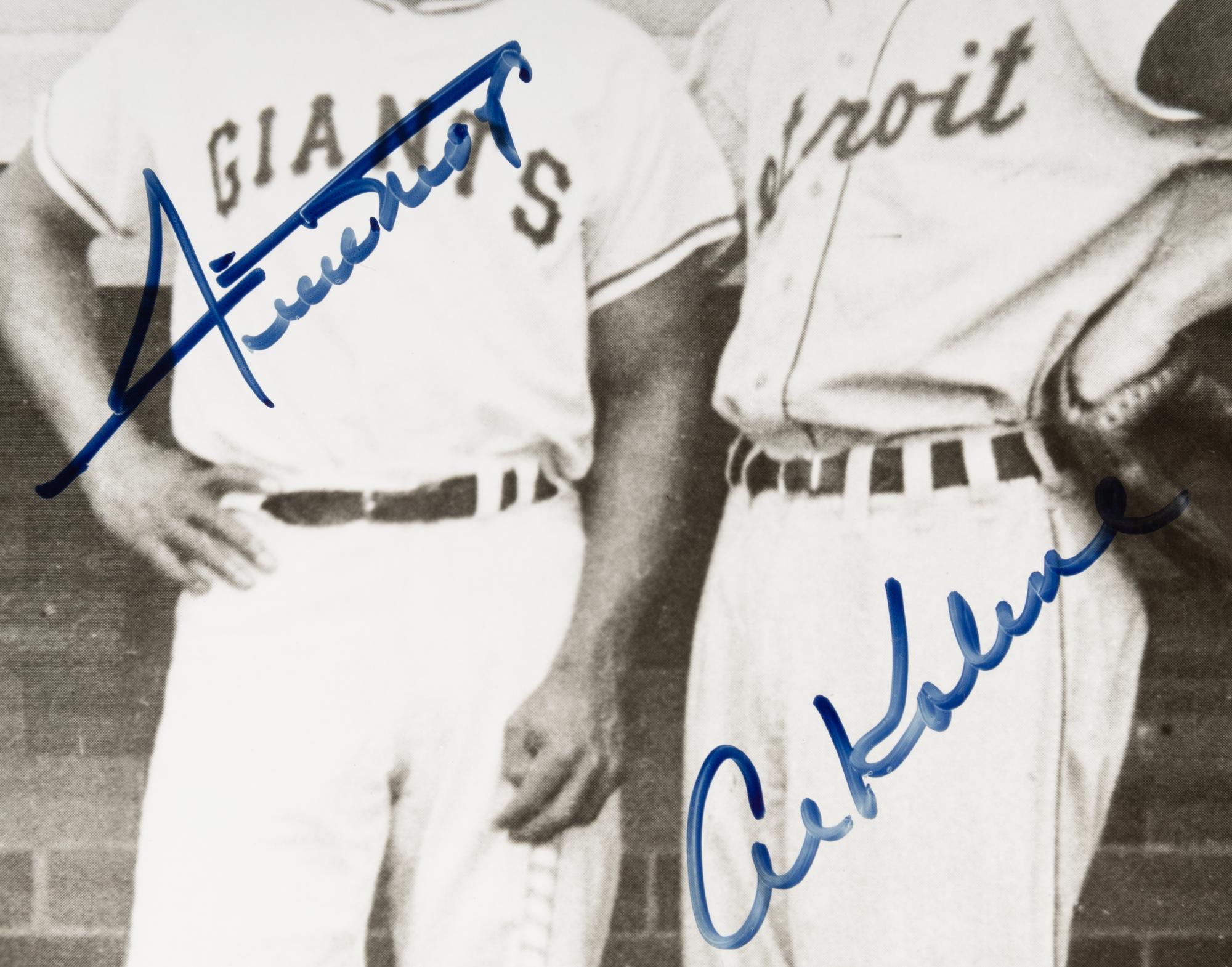 A Group of Dual Signed Baseball Hall of Fame Photographs (Beckett Authentication Services Letters)