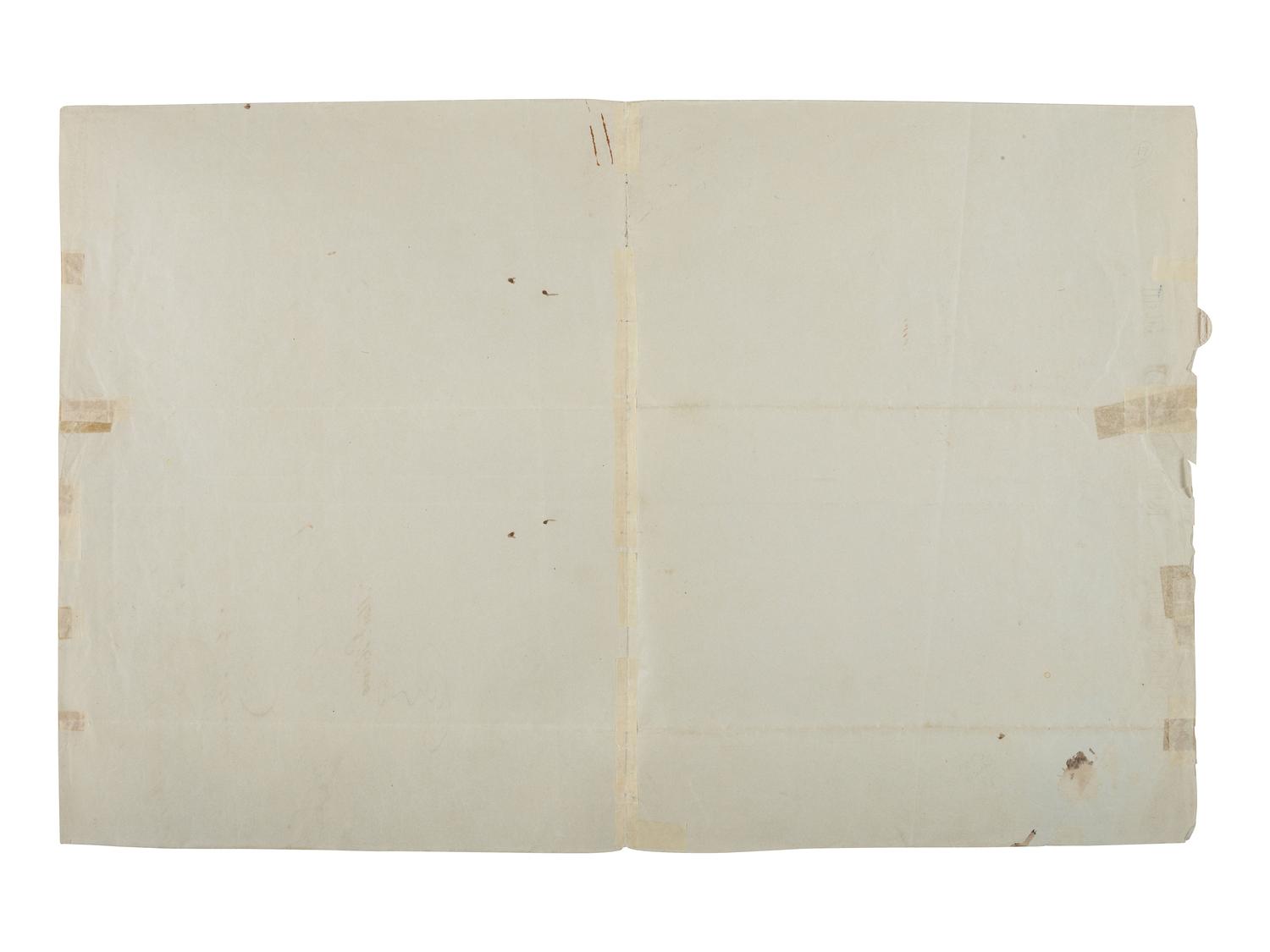 SANTA ANNA, Antonio López de (1794-1876). Document signed as President of Mexico, 8 February 1854.