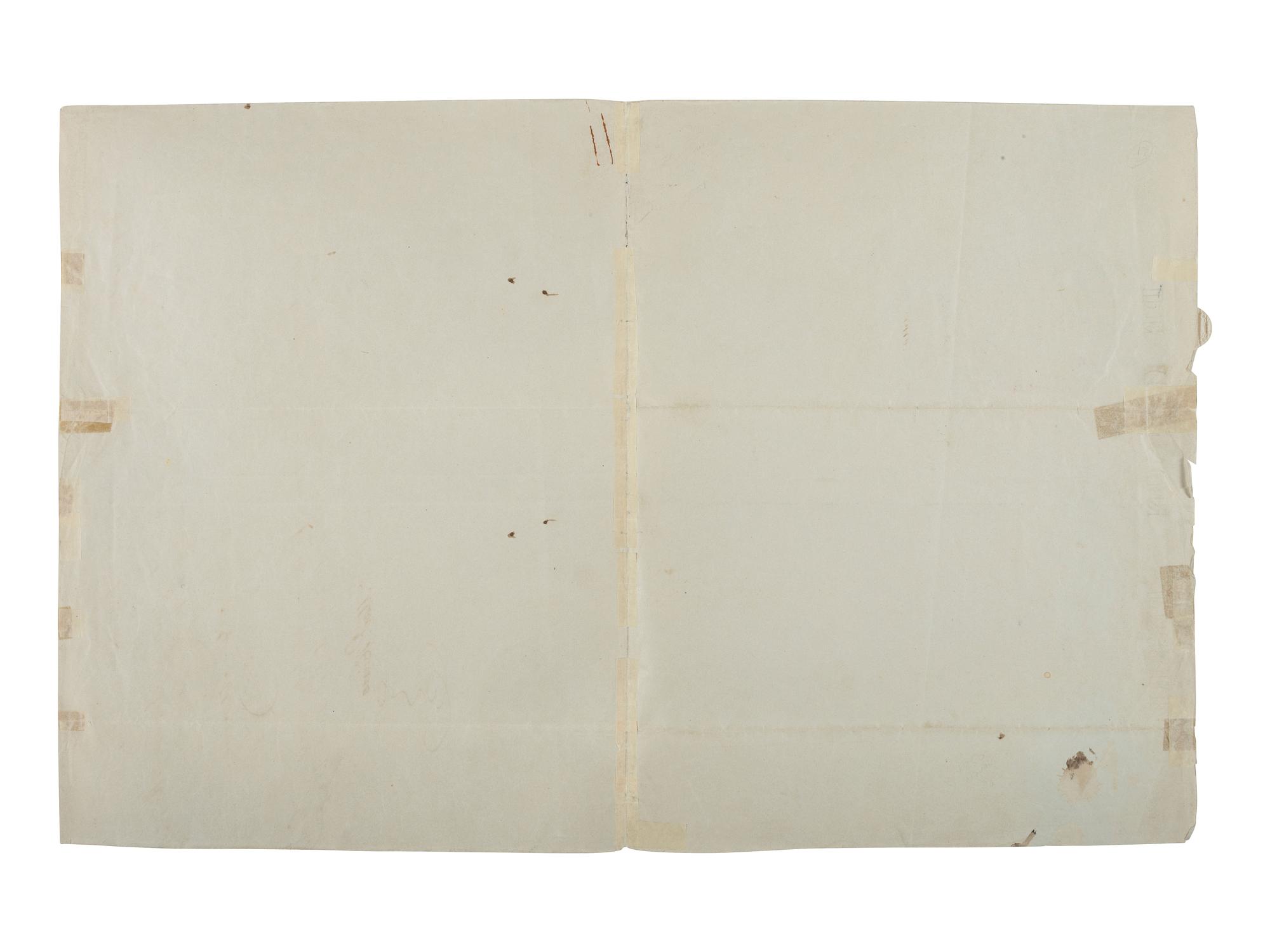 SANTA ANNA, Antonio López de (1794-1876). Document signed as President of Mexico, 8 February 1854.