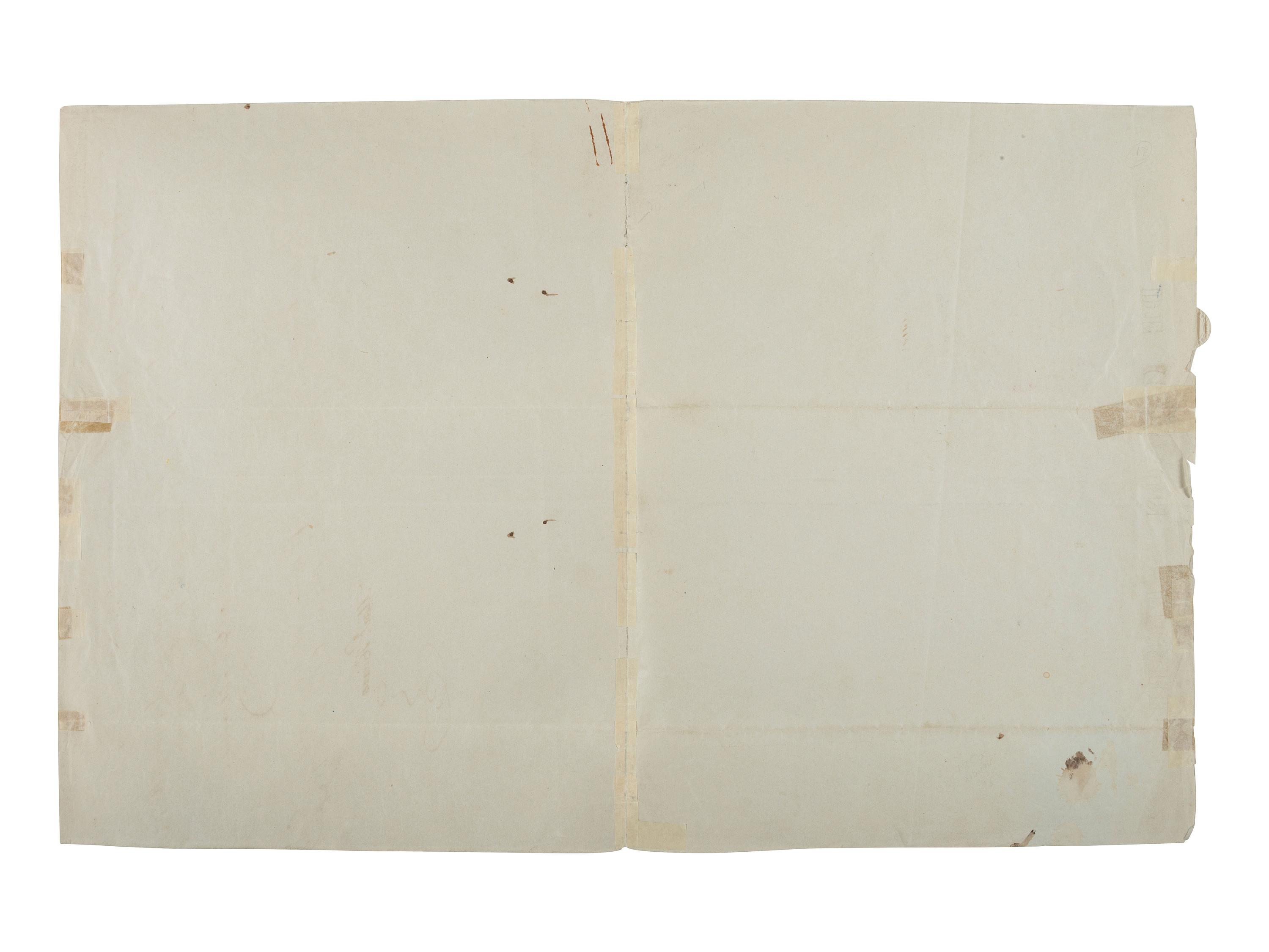 SANTA ANNA, Antonio López de (1794-1876). Document signed as President of Mexico, 8 February 1854.