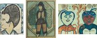 Untitled (Self-Portrait), Standing Lady, and Untitled (Double Portrait) (three works)