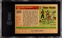 A 1955 Topps Sandy Koufax Rookie Baseball Card No. 123 (SGC 3.5 VG+)