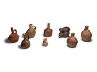Eight Inca Terracotta Vessels