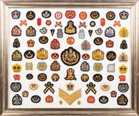 A Framed Collection of English Patches