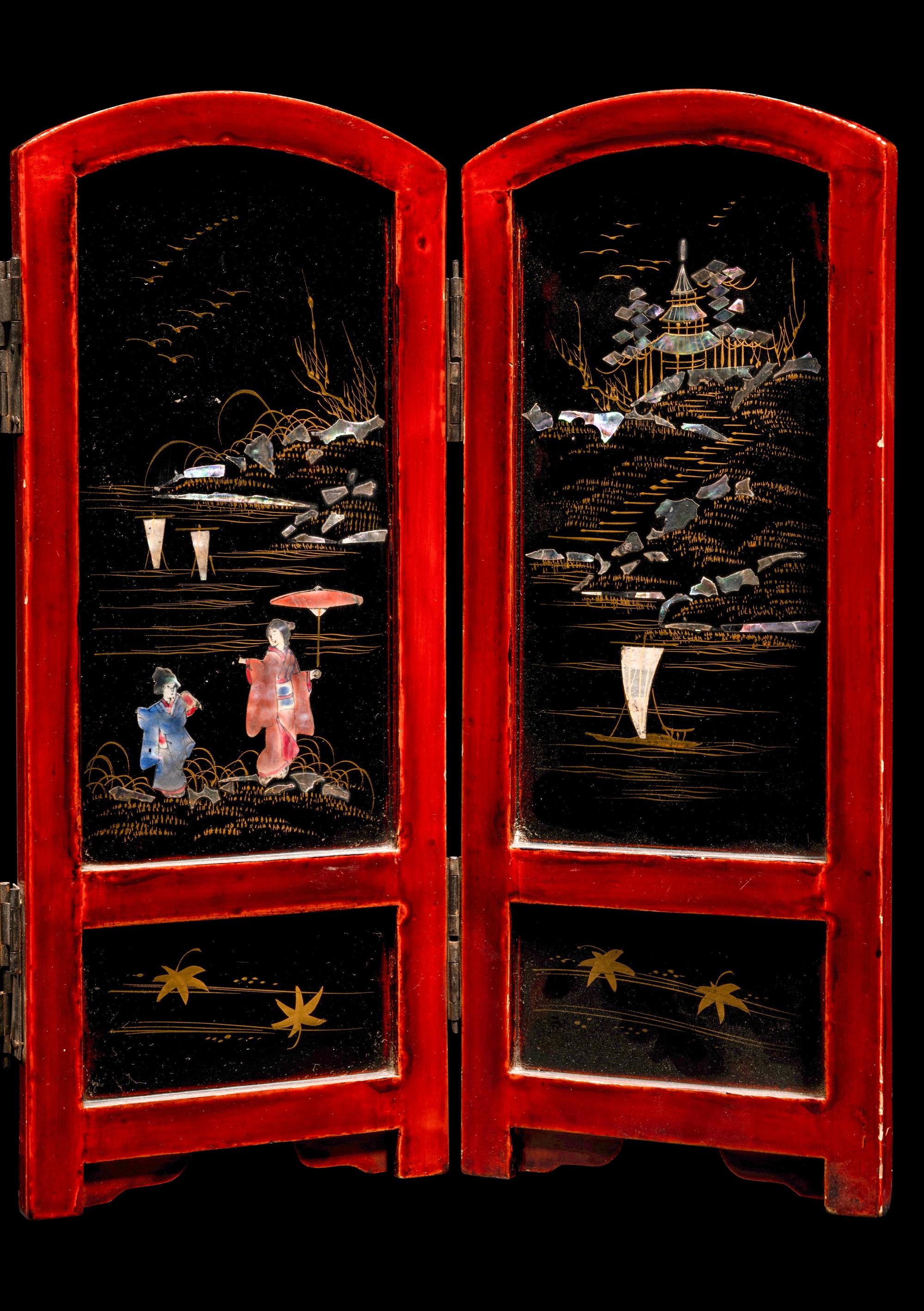 Three Export Lacquer Wares