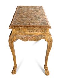 A Pair of George I Style Gilt-Gesso Tables