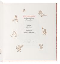 [THORNWILLOW PRESS]. PONTIFELL, Charlotte & Savine. Alphababel: An Illustrated Tower of Languabets . [Newburgh, NY]: Thornwillow Press, 2001.