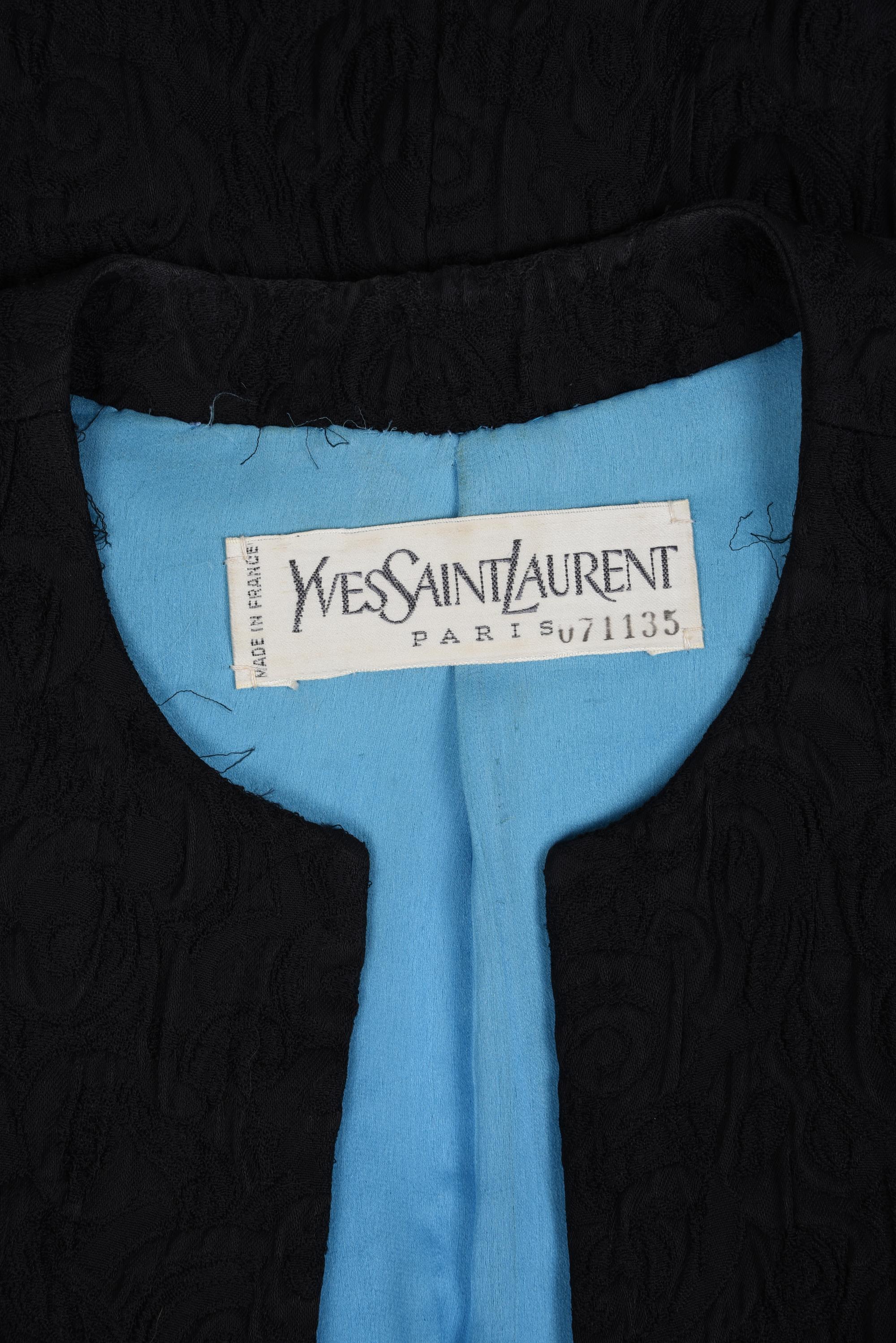 Yves Saint Laurent Haute Couture Brocade Jacket, 1980-90s