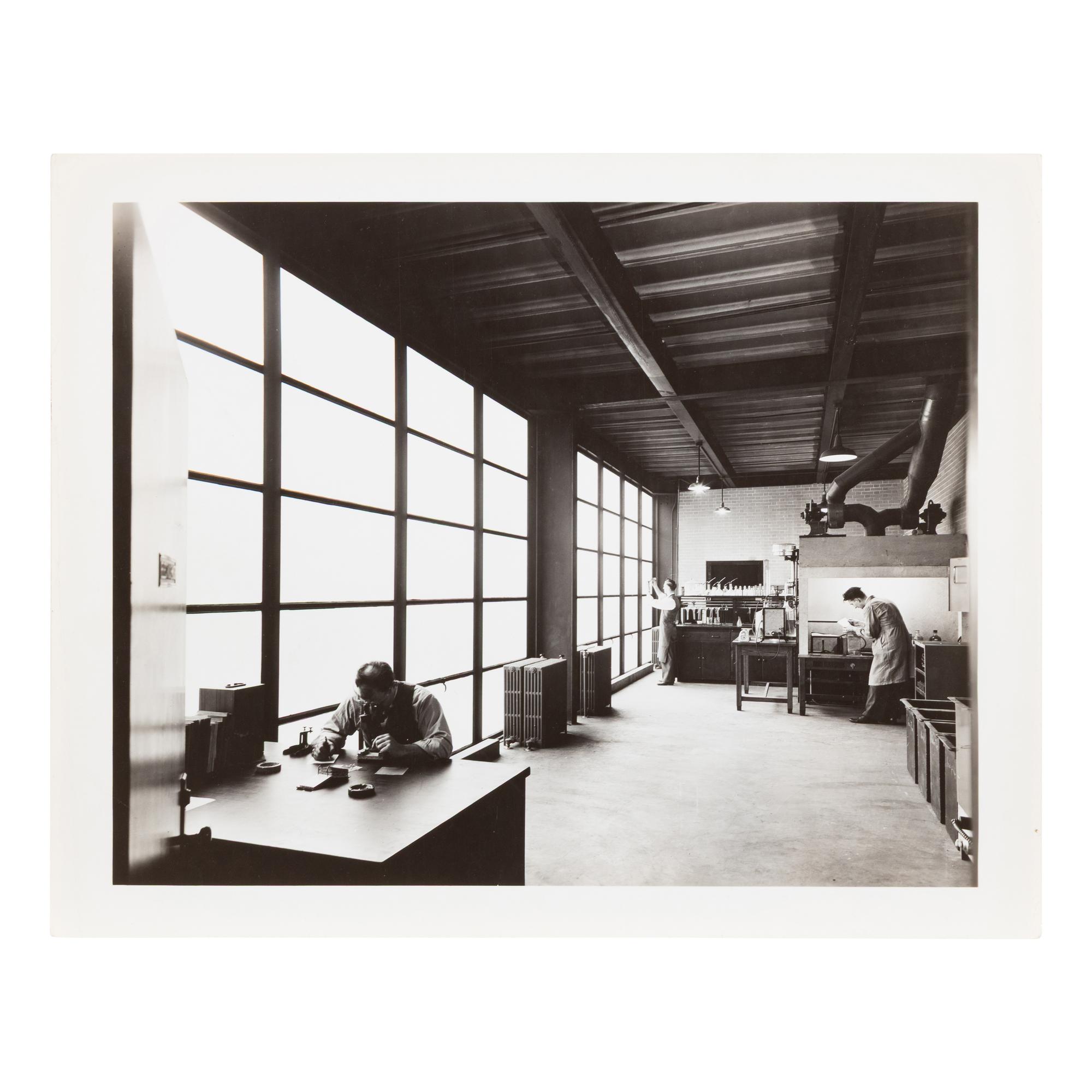 Hedrich-Blessing Studio — A group of five photographs of Ludwig Mies van der Rohe's Minerals and Metals Research Building at the Illinois Institute of Technology, the architect's first building in the United States