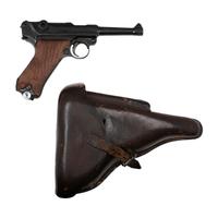 ** Engraved S/42 Code Mauser P.08 in Holster Issued by the American Historical Foundation