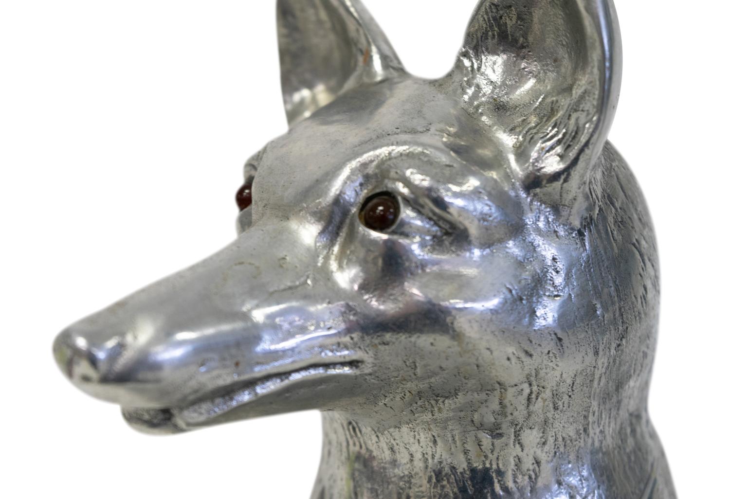 A Large Arthur Court Silvered Metal “Fox” Wine Cooler
