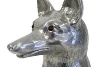 A Large Arthur Court Silvered Metal “Fox” Wine Cooler