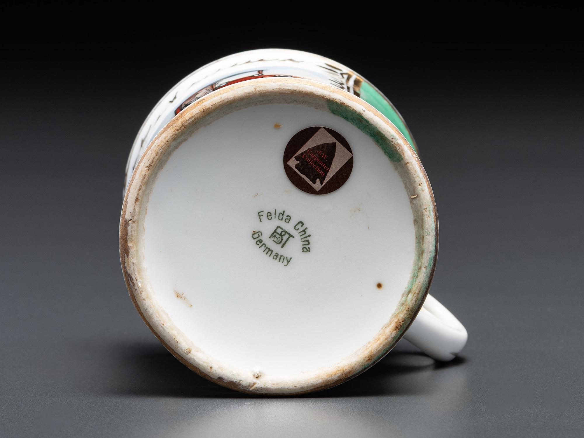 A Tow Truck Operator's Porcelain Occupational Shaving Mug