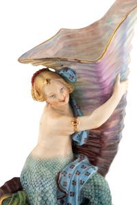 A Pair of Continental Porcelain Figural Vases