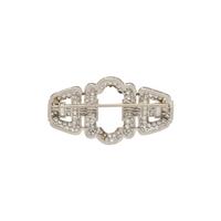 PLATINUM AND DIAMOND BROOCH