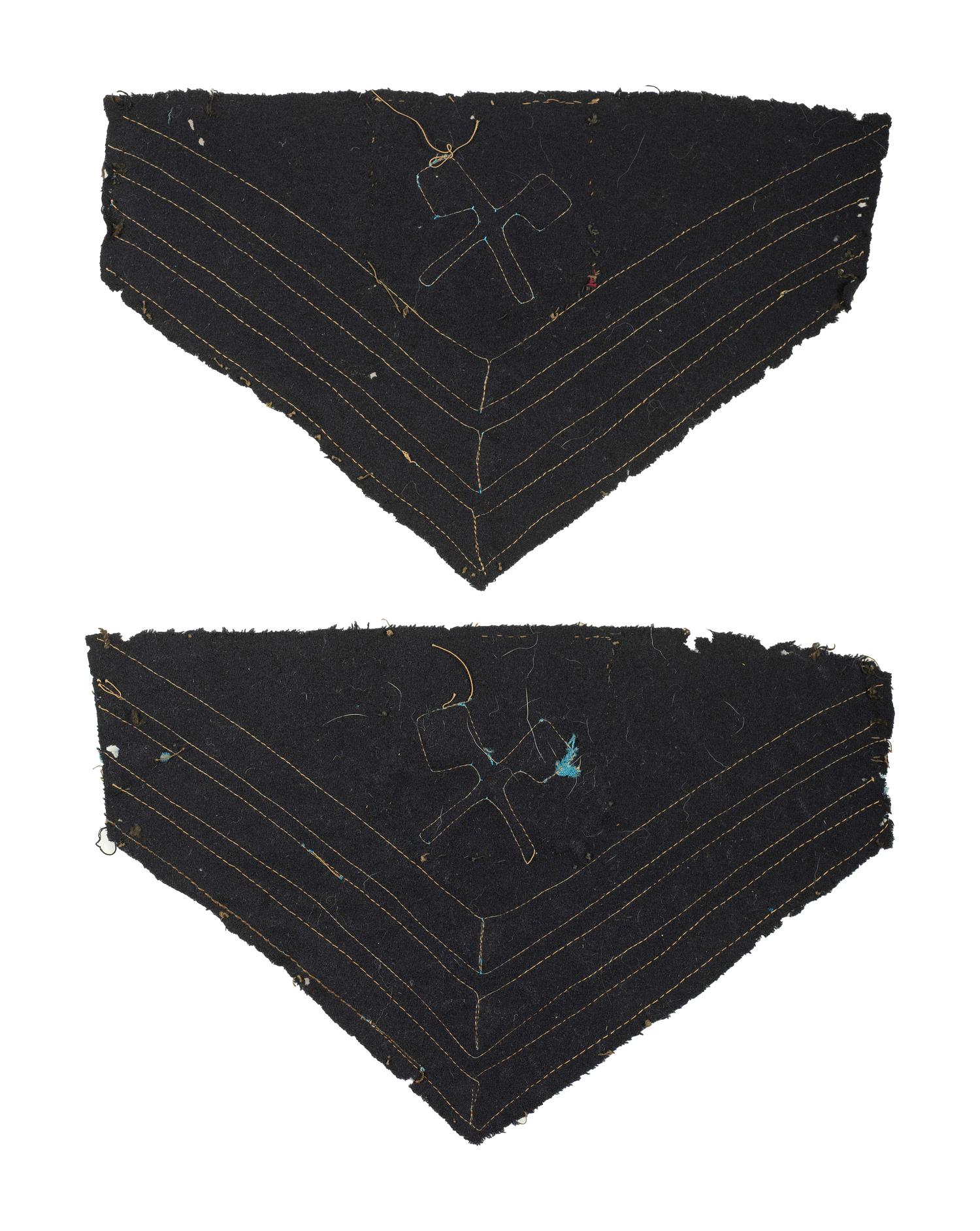 Civil War pioneer sergeant chevrons.