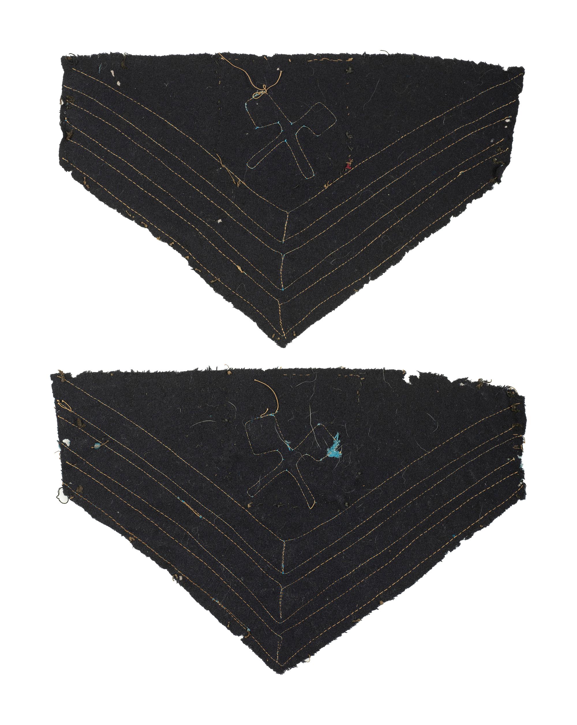 Civil War pioneer sergeant chevrons.