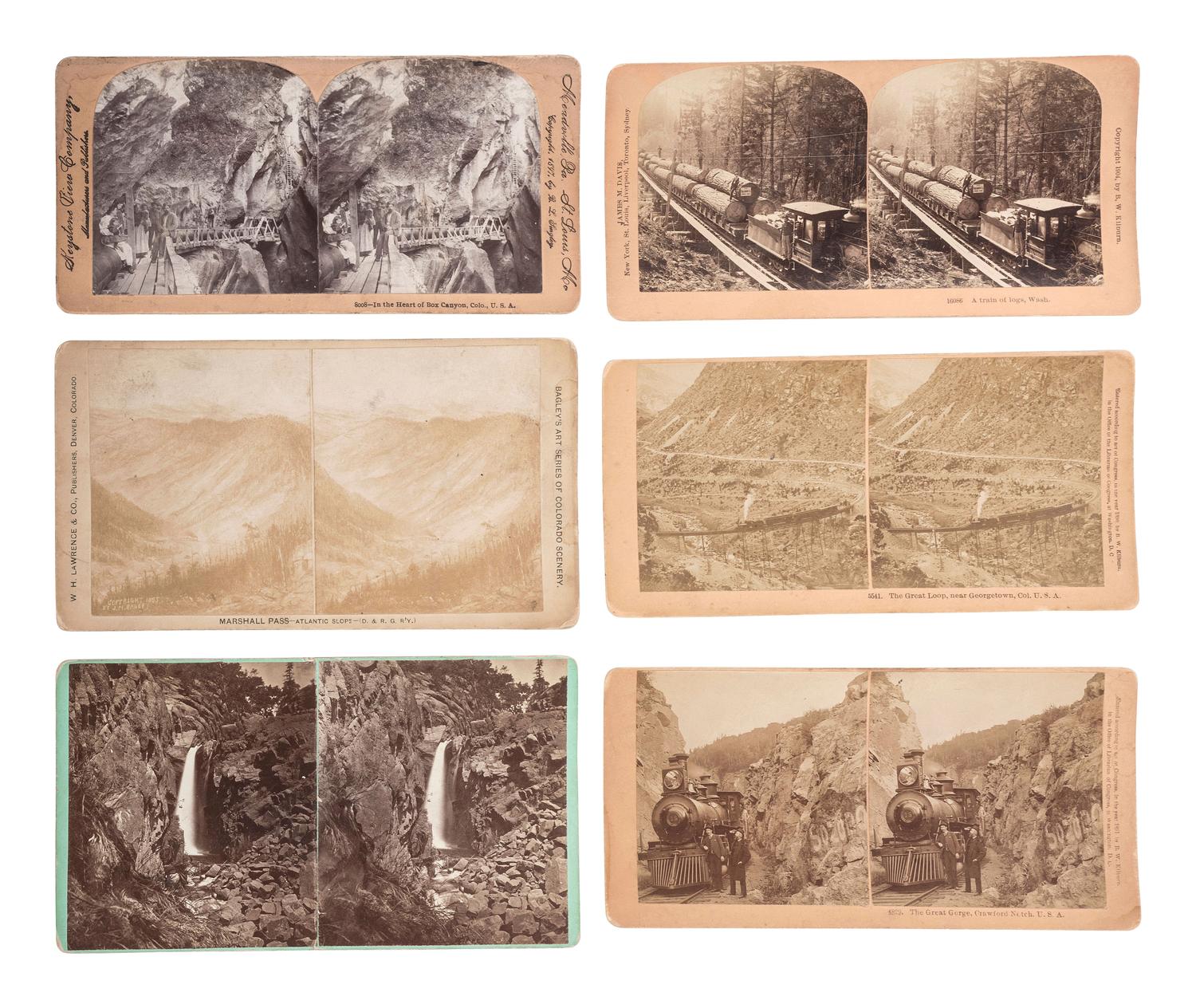 [WESTERN AMERICANA]. A large group of mining and other western scenes, including: