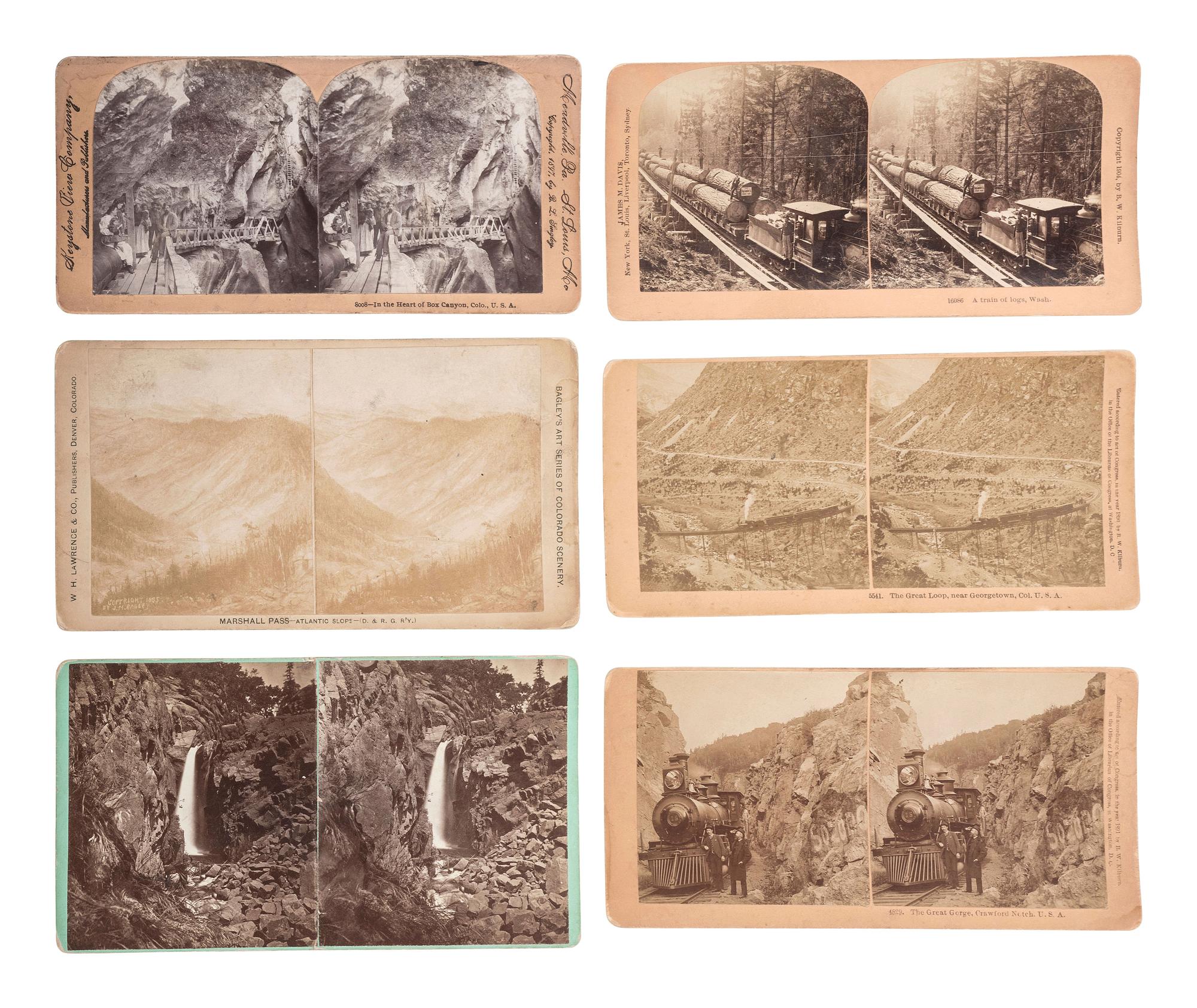 [WESTERN AMERICANA]. A large group of mining and other western scenes, including: