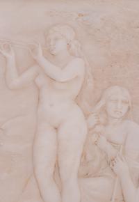 A Pair of Italian White Marble Relief Plaques