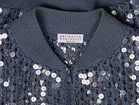 Brunello Cucinelli, Open-Knit Sequin Bomber Jacket