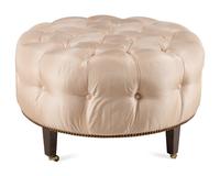 A John Boone Annaliese Button-Tufted Ottoman