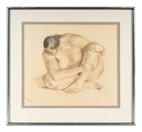 Sitting Nude (Head Down) , 1966