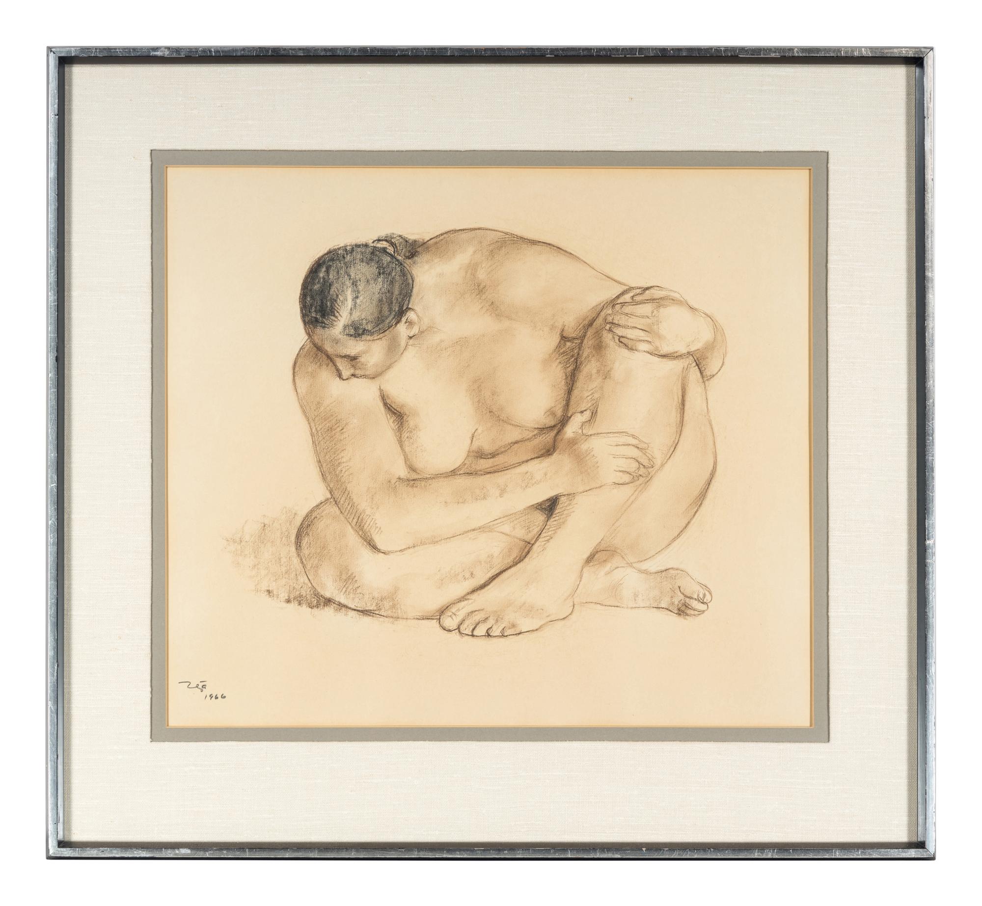 Sitting Nude (Head Down) , 1966