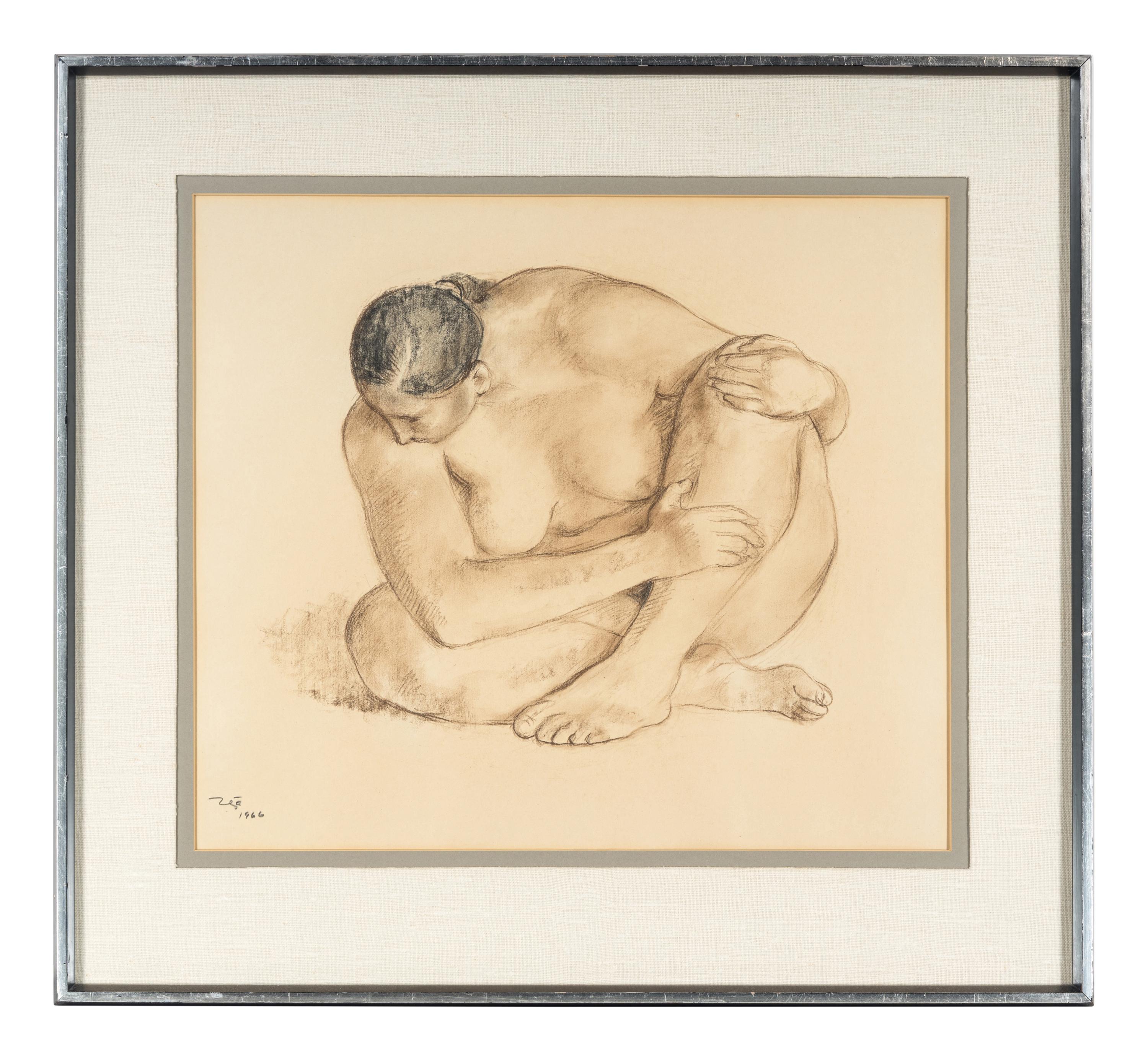 Sitting Nude (Head Down) , 1966