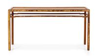 A Contemporary Bamboo Console Table