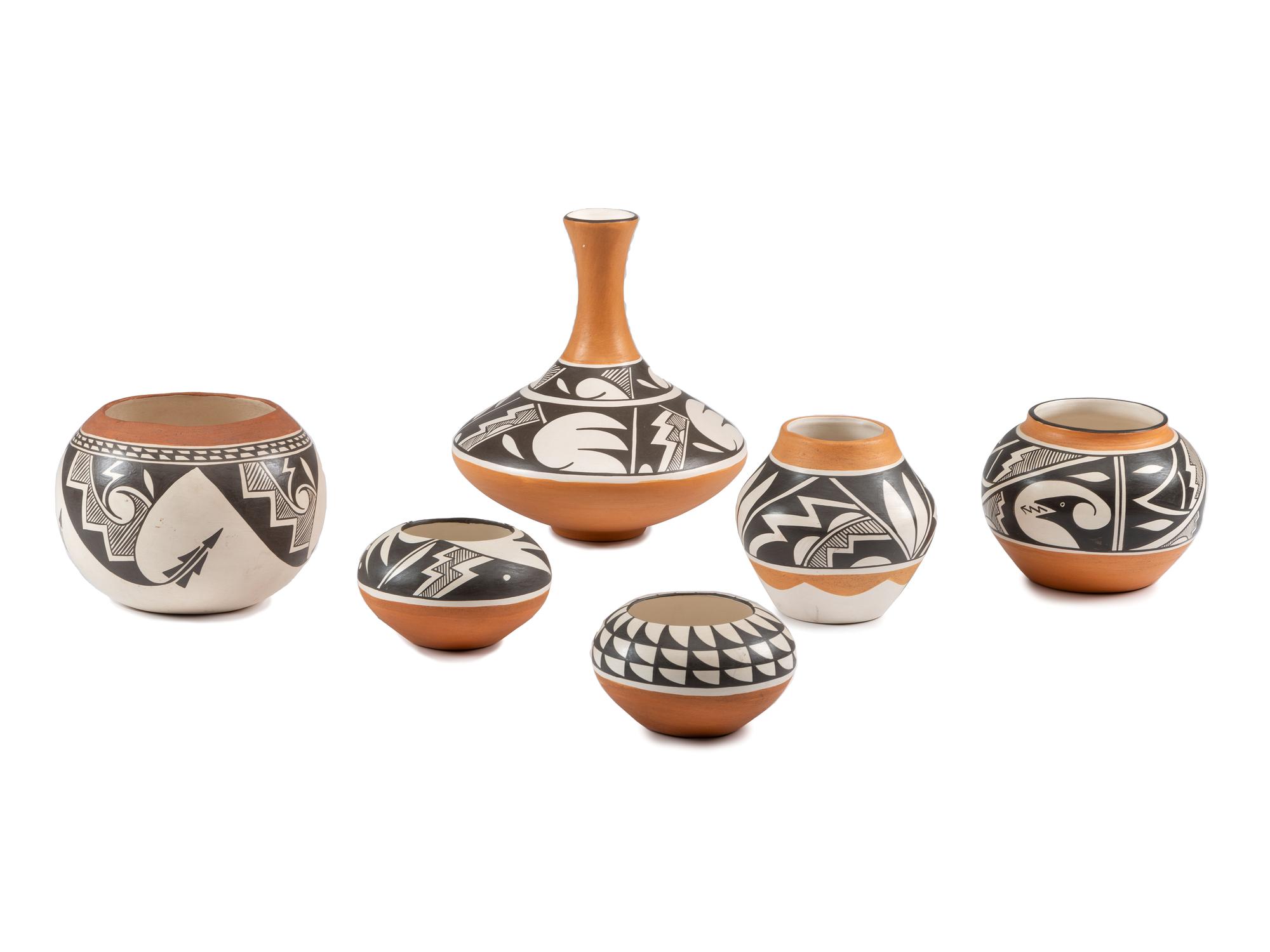Collection of Pottery Jars
