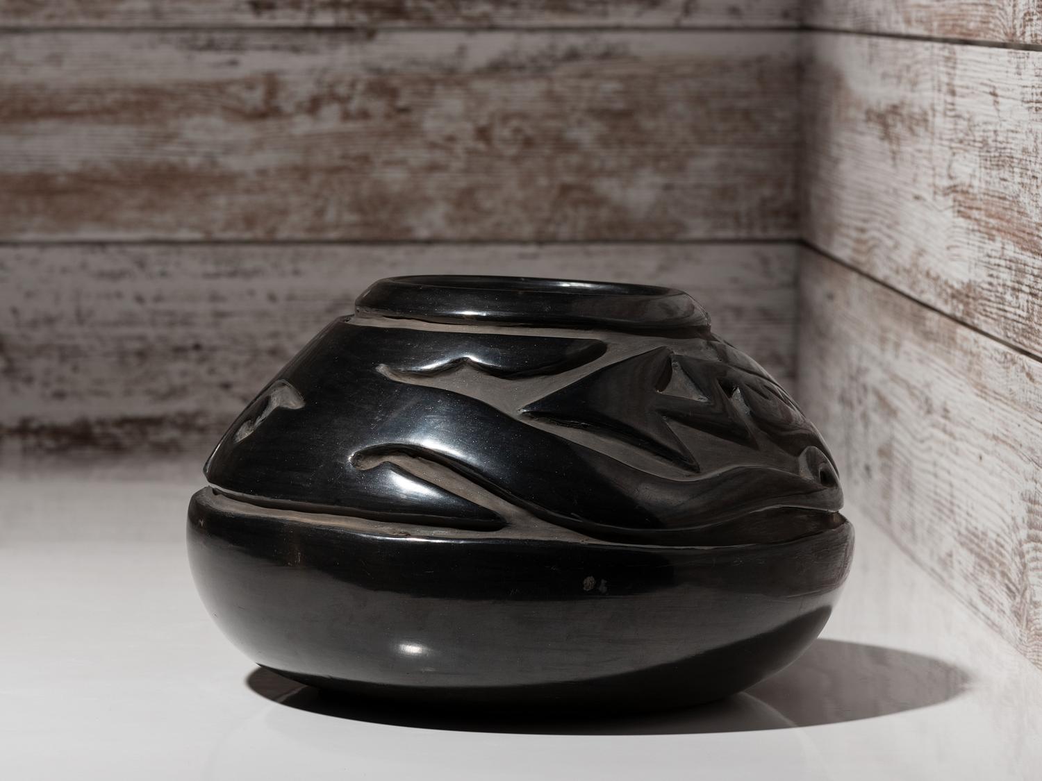 Blackware Pottery Jar