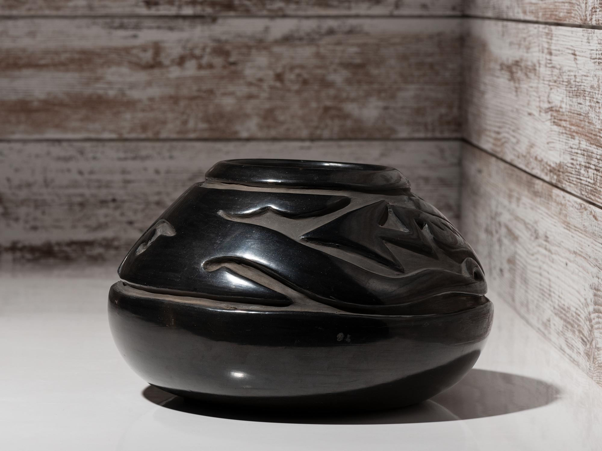 Blackware Pottery Jar