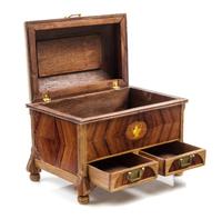 An Art Nouveau Style Chest Height 3 x width 3 7/8 x depth 2 1/2 inches.