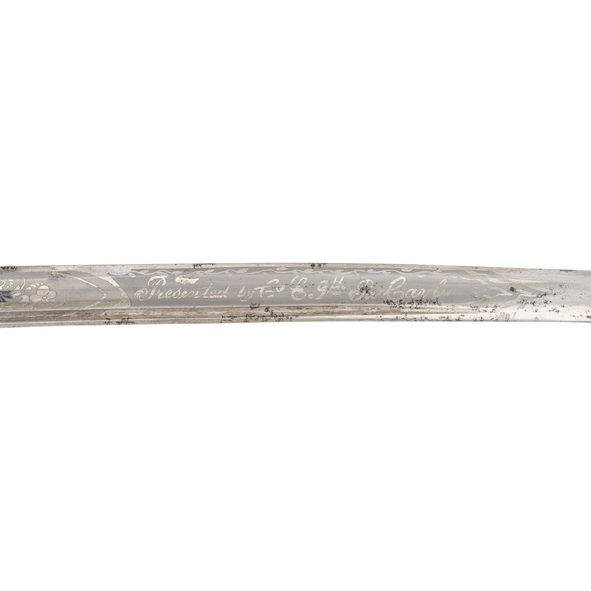 Presentation Cavalry Officers Saber of Captain John Detweiler 9th PA Cavalry by Sauerbier
