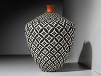 Op-Art Pottery Vase